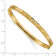14k Yellow Gold 5mm Oversize Diamond-Cut and Brushed Concave Hinged
Bangle Bracelet
