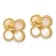 14K Yellow Gold Mother of Pearl Flower Post Earrings