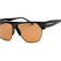 Prive Revaux Spicy Black Frame / Amber Lenses Rectangular Sunglasses