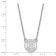 Rhodium Over Sterling Silver MLB LogoArt Oakland Athletics Pendant Necklace