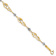 14k Yellow Gold and 14k White Gold Fancy Link Diamond-Cut Bracelet