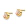 14K Yellow Gold and 14K Rose Gold Children's 6mm Cubic Zirconia Moon and
Star Stud Earrings