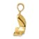 14k Yellow Gold 3D Polished Propeller Pendant