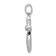 Rhodium Over 14k White Gold Diamond Cross Pendant