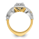 10K Two-tone Yellow and White Gold Men's Enamel and Diamond Eagle
Masonic Shriner's Ring 0.51ctw