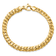 14k Yellow Gold Satin and Polished 6.5mm Fancy Link Bracelet