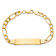 10k Yellow Gold Figaro Link ID Bracelet