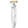 Citrine And White Topaz Three-Stone Station Ring In Sterling Silver
