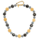 14K Yellow Gold Over Sterling Silver Agate, Labradorite, Jadeite 2-inch
Extension Necklace