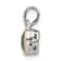 Rhodium Over Sterling Silver with 14k Accent Light Swiss Blue Topaz Pendant