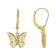 Butterfly Filigree Earrings In 18K Gold Over Sterling Silver