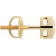 White Cubic Zirconia 14k Yellow Gold Studs With Velvet Gift Box 1.00ctw