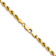 14k Yellow Gold 3.5mm Diamond-Cut Rope 22 Inch Chain