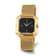Ladies Charles Hubert IP-plated Stainless Mesh Black Dial Quartz Watch