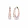 14K Yellow Gold Over Sterling Silver Acrylic and Enamel Bamboo Illusion
Hoops in Ballerina Slipper