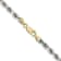 14k Tri-color Gold 4mm Solid Diamond-Cut Rope 20 Inch Chain