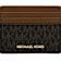 Michael Kors Jet Set Travel Large MK Logo Card Case Holder in Brown Multi