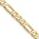 14K Yellow Gold 4mm Flat Figaro Chain Necklace