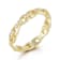 Sterling Statements 14K Yellow Gold Over Sterling Silver CZ Link Ring
