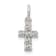 Sterling Silver Cubic Zirconia Cross Charm