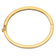 14k Yellow Gold 3.6mm Polished Solid Hinged Bangle