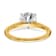 14K Yellow Gold With White Gold Accents 1 3/4 ct. D E F Pure Light Round
Moissanite Solitaire Ring
