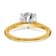 14K Yellow Gold With White Gold Accents 1 3/4 ct. D E F Pure Light Round
Moissanite Solitaire Ring