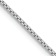 Rhodium Over 14k White Gold 1.05mm Solid Box 24 Inch Chain