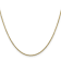 14k Yellow Gold 1.45mm Solid Diamond Cut Cable Chain 18 Inches