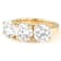 Lab-Grown Diamond Three-Stone Ring In 14K Gold 3.00ctw