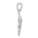 Rhodium Over Sterling Silver Lab Created Opal Inlay Hummingbird Pendant