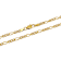 Robert Alton Men's Yellow Figaro Chain Necklace 3.50mm In Ion-Plated
Stainless Steel 24 Inch