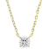 Elegant Lab-Grown Diamond Solitaire Pendant Necklace In 18K Gold Over
Sterling Silver