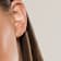 14k Yellow Gold Initial Earrings -J
