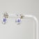 Pear Shape Tanzanite and CZ Rhodium Over Sterling Silver Earrings, 2.02ctw
