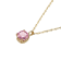 Pink And White Cubic Zirconia 18k Yellow Gold Over Silver October
Birthstone Pendant 7.12ctw