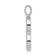 Rhodium Over 14K White Gold Diamond Letter B Initial Pendant