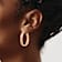 14k Rose Gold 1 1/4" High Polished Hoop Earrings