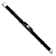 Stainless Steel Antiqued and Polished Eagle Head Black Leather Bracelet