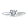 Rhodium Over 14K White Gold 1 ct. D E F Pure Light Round Moissanite
Solitaire Ring
