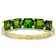 Chrome Diopside Square Octagonal Band Ring In 18K Gold Over Sterling
Silver 1.55ctw