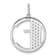 14K White Gold Gatsby Diamond Initial E Charm