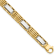 14K Yellow and White Gold High Polished 8.5-inch Men's Link Bracelet