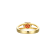 Red And White Cubic Zirconia 18K Gold Over Sterling Silver Ring 2.41ctw