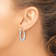 Sterling Silver Twisted and Textured Hoop Earrings