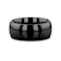 RAVEN Domed Black Tungsten Wedding Band 8mm