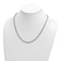 Rhodium Over Sterling Silver Polished 2.0mm Box 24 Inch Chain