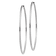 Rhodium Over 14k White Gold Polished 2 3/16" Endless Hoop Earrings