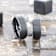 ORION Flat Black Tungsten Ring with Brushed Raised Center and Polished
Step Edges 8mm