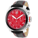 Christian Van Sant Men's Grand Python Red Dial, Black Leather Strap Watch